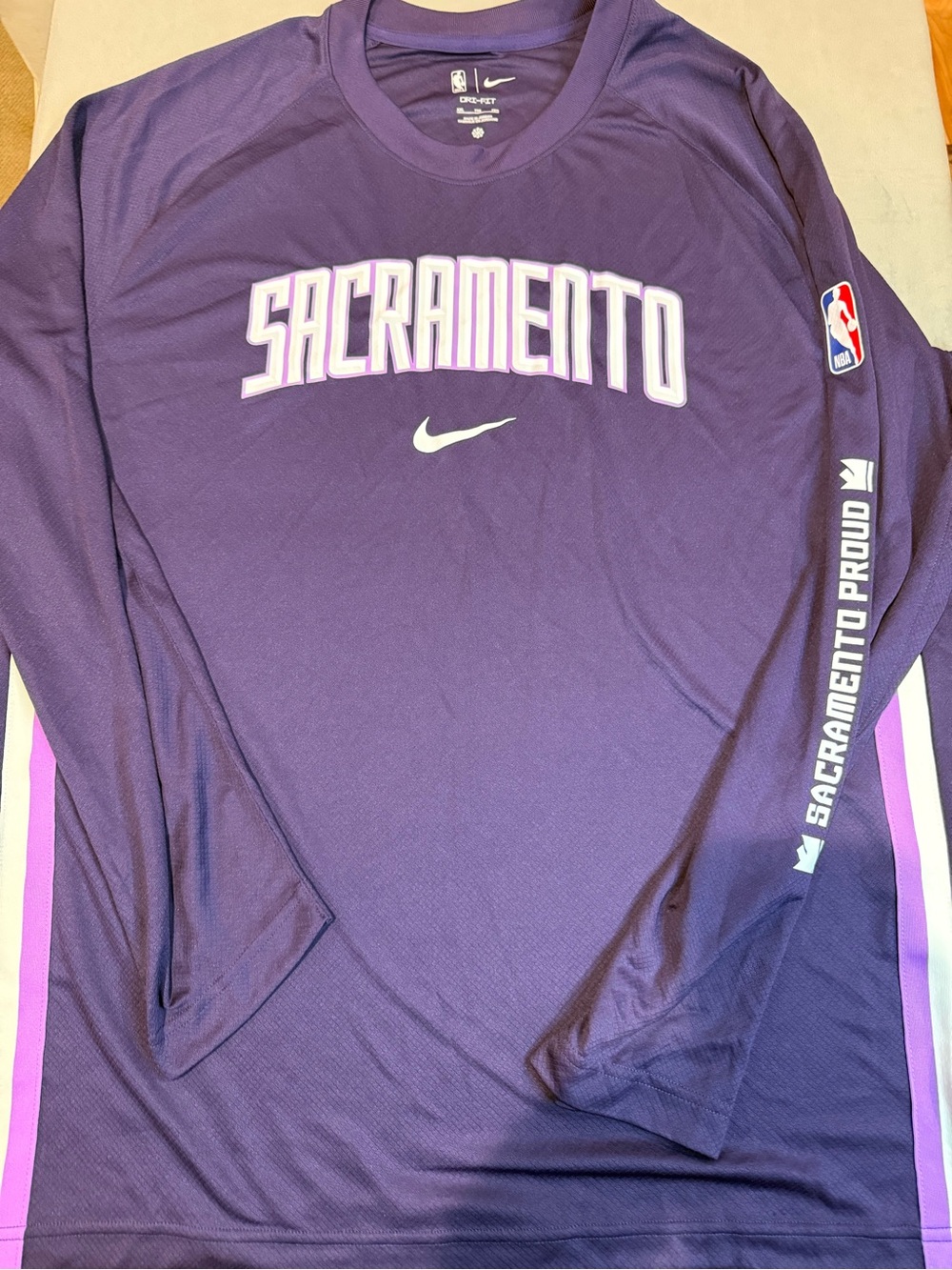 Nike Purple Sacramento Long-Sleeve Team Shirt